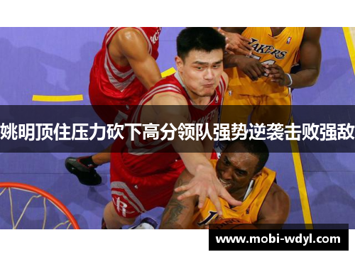 姚明顶住压力砍下高分领队强势逆袭击败强敌
