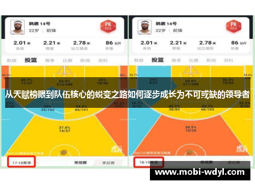 从天赋榜眼到队伍核心的蜕变之路如何逐步成长为不可或缺的领导者