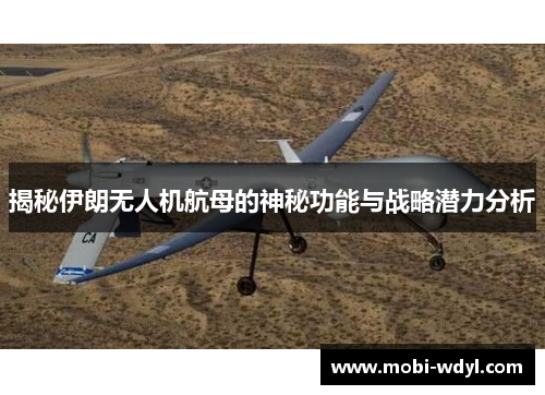 揭秘伊朗无人机航母的神秘功能与战略潜力分析
