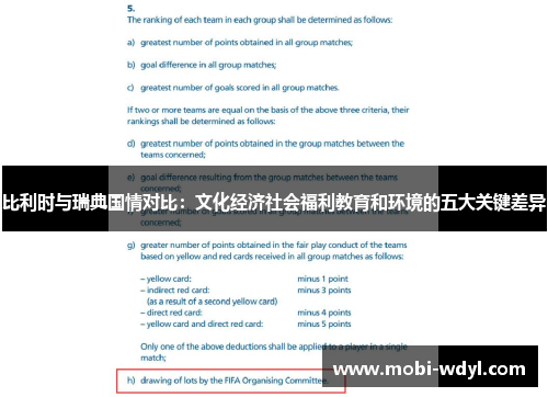 比利时与瑞典国情对比：文化经济社会福利教育和环境的五大关键差异